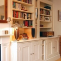 Fitted double alcove unit with centre shelves - view 2