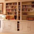 Fitted double alcove unit with centre shelves - view 1