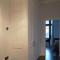 Curved corner fitted wardrobe