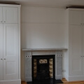 Pair of fitted bespoke alcove wardrobes