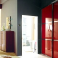 Two sliding door wardrobe with glass panels